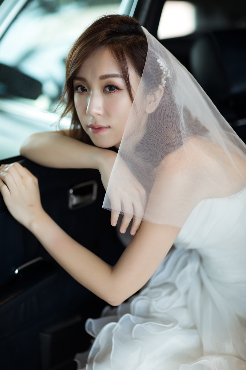 婚紗造型,新娘秘書,左邊。wedding studio,新娘秘書MEI